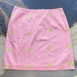 Vintage Lilly Pulitzer Lobster Mini / Midi Skirt
